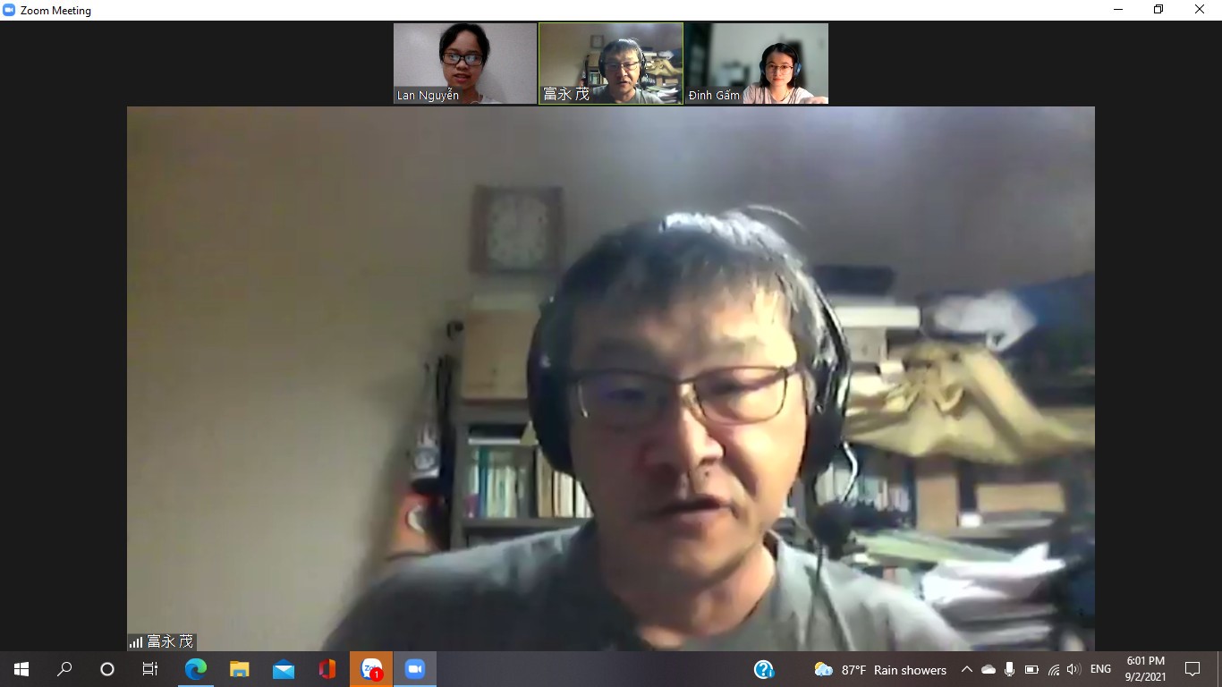 CẢM NGHĨ về buổi giao lưu Kaiwa 30 phút với thầy Tominaga Shigeru - Ngày 02/09/2021